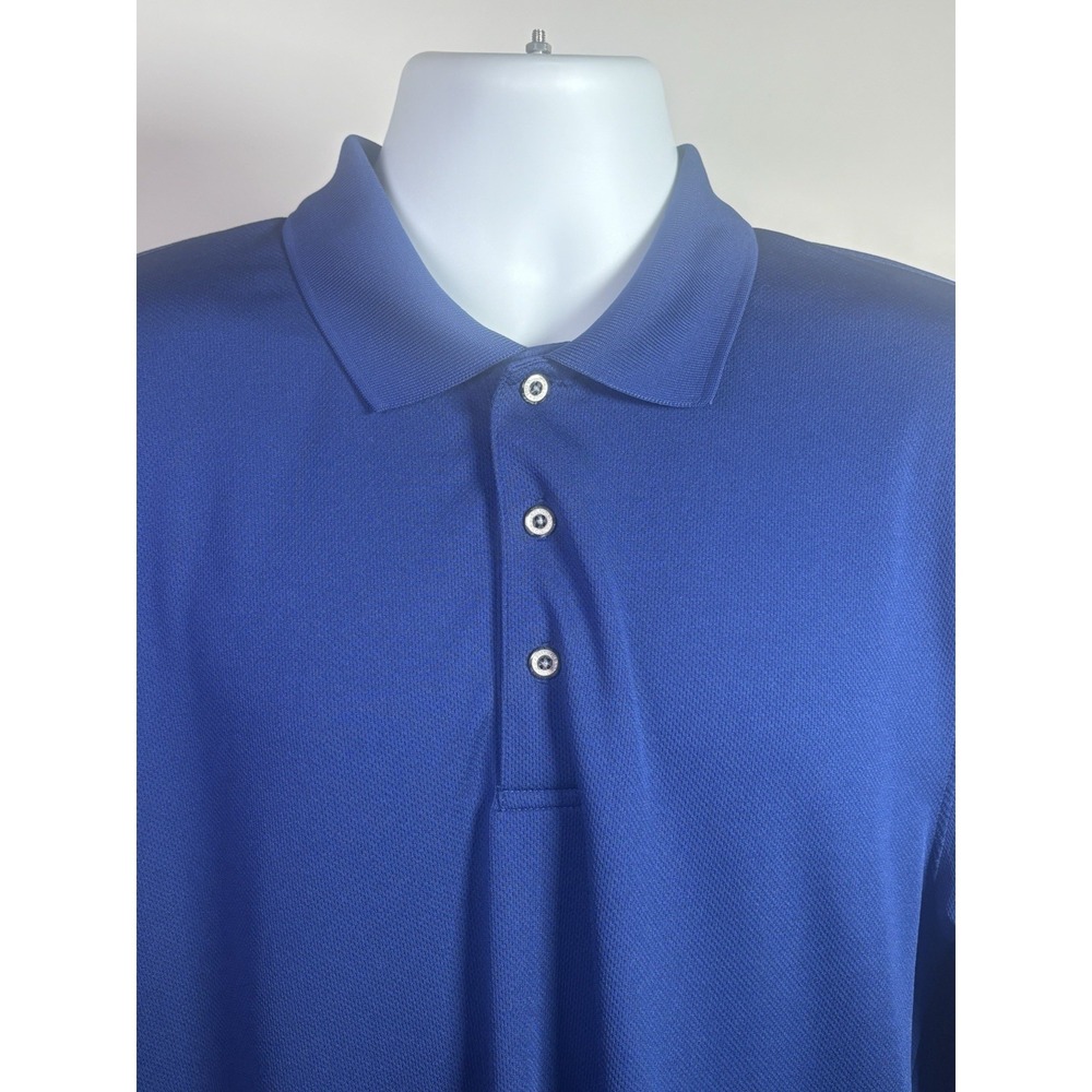 Pro Tour Air Play Polo Shirt Men's L Long Sleeve Blue Golf Performance